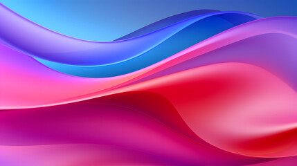 Naklejka premium a close up of a colorful abstract background with a smooth wave Generative AI
