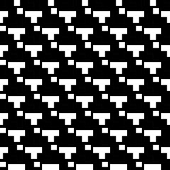 Repeated puzzle figures background. Seamless surface pattern design with mosaic ornament. Ethnic embroidery motif. Grid wallpaper. Digital paper for page fills, web designing, textile print. Vector.