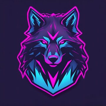Gaming logo, Moscato logo, vector, illustration, wolf head silhouette