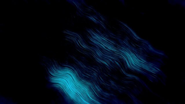 4K blue abstract wavy background. Elegant meandering liquid background. Beautiful gradient glassy texture, moving abstract background. stock video.