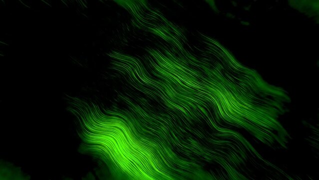 4K green abstract wavy background. Elegant meandering liquid background. Beautiful gradient glassy texture, moving abstract background. stock video.