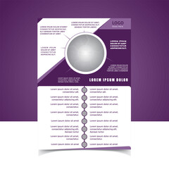 Infographic flyer design vector template