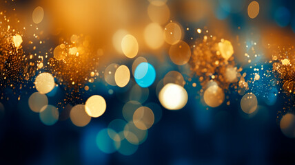 festive christmas background with bokeh