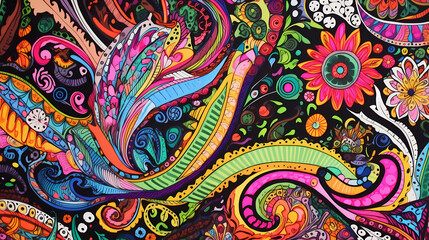 Beautiful multi-colored pattern, top view. - obrazy, fototapety, plakaty
