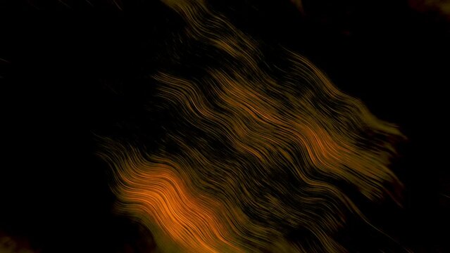 4K orange abstract wavy background. Elegant meandering liquid background. Beautiful gradient glassy texture, moving abstract background. stock video.