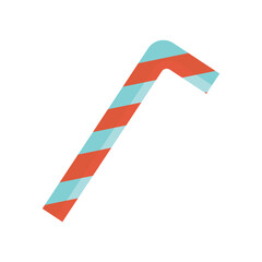 plastic water straw icon logo vector design template