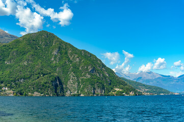 The wonderful Lake Como in Italy and the surrounding mountains