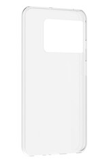 Plastic transparent cover for smartphone, mobile phone. Silicone Clear Mobile Phone Plastic Case, 3D rendering isolated on transparent background