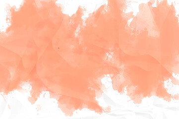Salmon Watercolor Texture on White Background - Premium Stock Photo