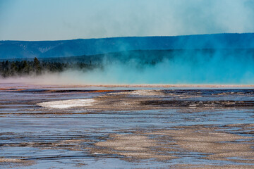 Near Grand Prismatic Spring in Yellowstone National Park
