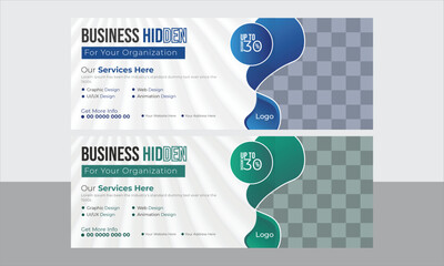creative corporate business marketing social media facebook cover banner design template vector file	