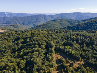 Fototapeta na wymiar Rhodopes Mountain near village of Yavrovo, Bulgaria