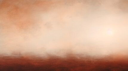 Matte Red-Brown Elegance: Abstract Red Ocean and Sky