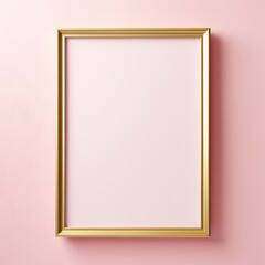 A close up of a wall frame in pink color scheme