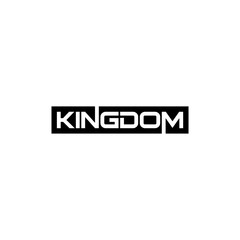 Word mark logo formed kingdom design template