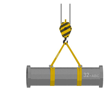 Bridle chocker hitches of synthetic web on white background