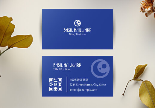 Duotone Minimalistic Business Card