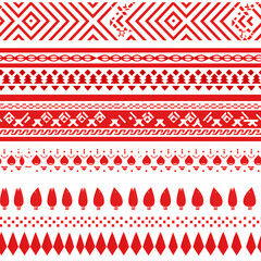 Christmas is here! Varied Sweater Pattern Illustration. Generative AI illustration.