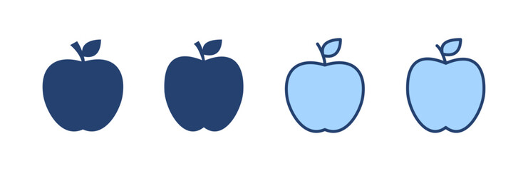 Apple icon vector. Apple sign and symbols for web design.
