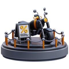 motorbike 3d icon design