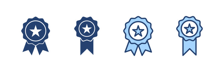 Badge icon vector. Awards icon vector. Achieve sign and symbols