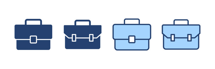 Briefcase icon vector. suitcase sign and symbol. luggage symbol.
