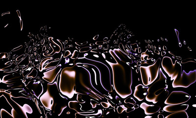 WATER BUBBLES BLACK BACKGROUND
