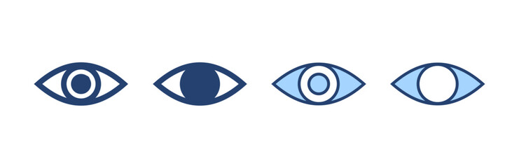 Eye icon vector. Eye sign and symbol. Look and Vision icon.