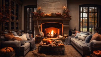 Fototapeta premium fireplace
