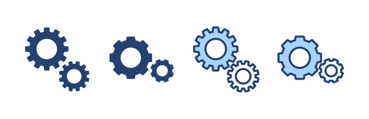 Setting icon vector. Cog sign and symbol. Gear Sign