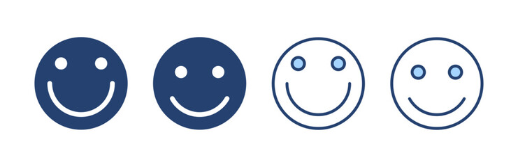 Smile icon vector. smile emoticon icon. feedback sign and symbol