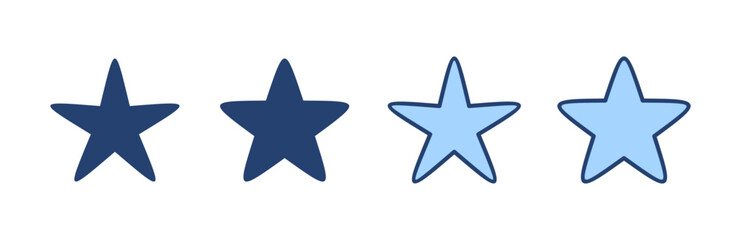 Star icon vector. rating sign and symbol. favourite star icon