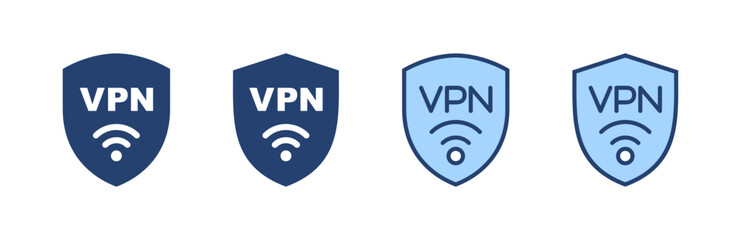 Vpn icon vector. Private network sign and symbol. virtual private network icon.