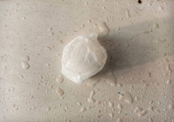 Close up of ice cube 