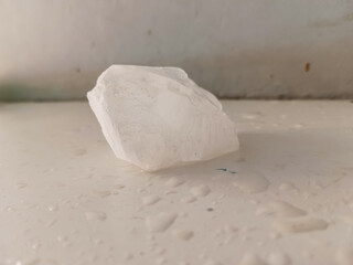 ice cubes on the table