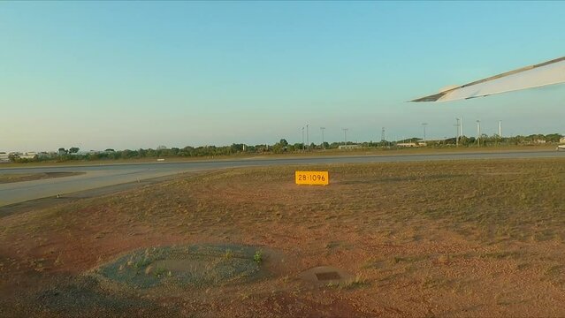 Taxiing in Broome Western Australia in a single engine aircraft as seaplane takes off 