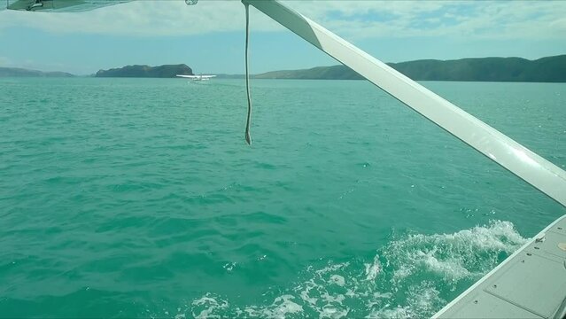 Taking off on Talbot Bay