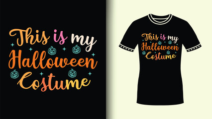 This is my halloween costume halloween colorful typography clipart