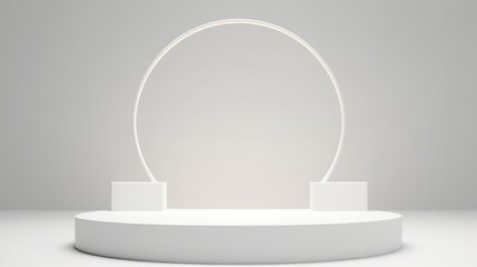 White Podium, Minimal White podium for product