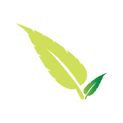 Green leaf logo. Garden, plants and nature vector design. Concept illustration vector template
