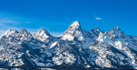 Photo sur Plexiglas Bleu Jeans snow peaks