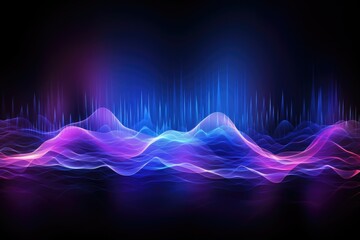 Fototapeta na wymiar Spectrum Audio wave abstract technology background