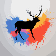 Vibrant Moose Vector Icon