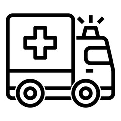 ambulance icon illustration