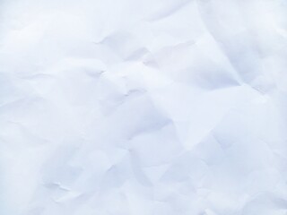 White crumpled paper background