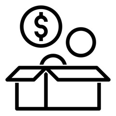 crowdfunding icon illustration