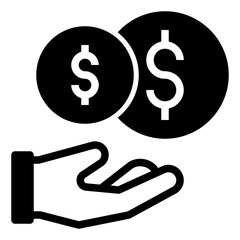 giving money icon illustration
