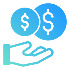 giving money icon illustration