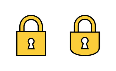 Lock icon set  for web and mobile app. Padlock sign and symbol. Encryption icon. Security symbol