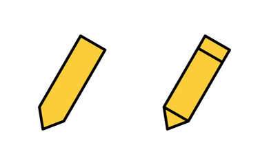 Pencil icon set for web and mobile app. pen sign and symbol. edit icon vector